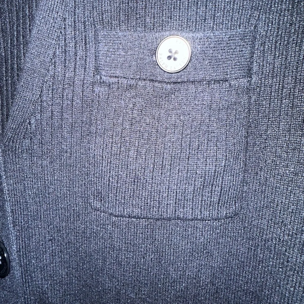 Lauren Ralph‎ Lauren Black Button-Up Women’s Sweater Cardigan Size M